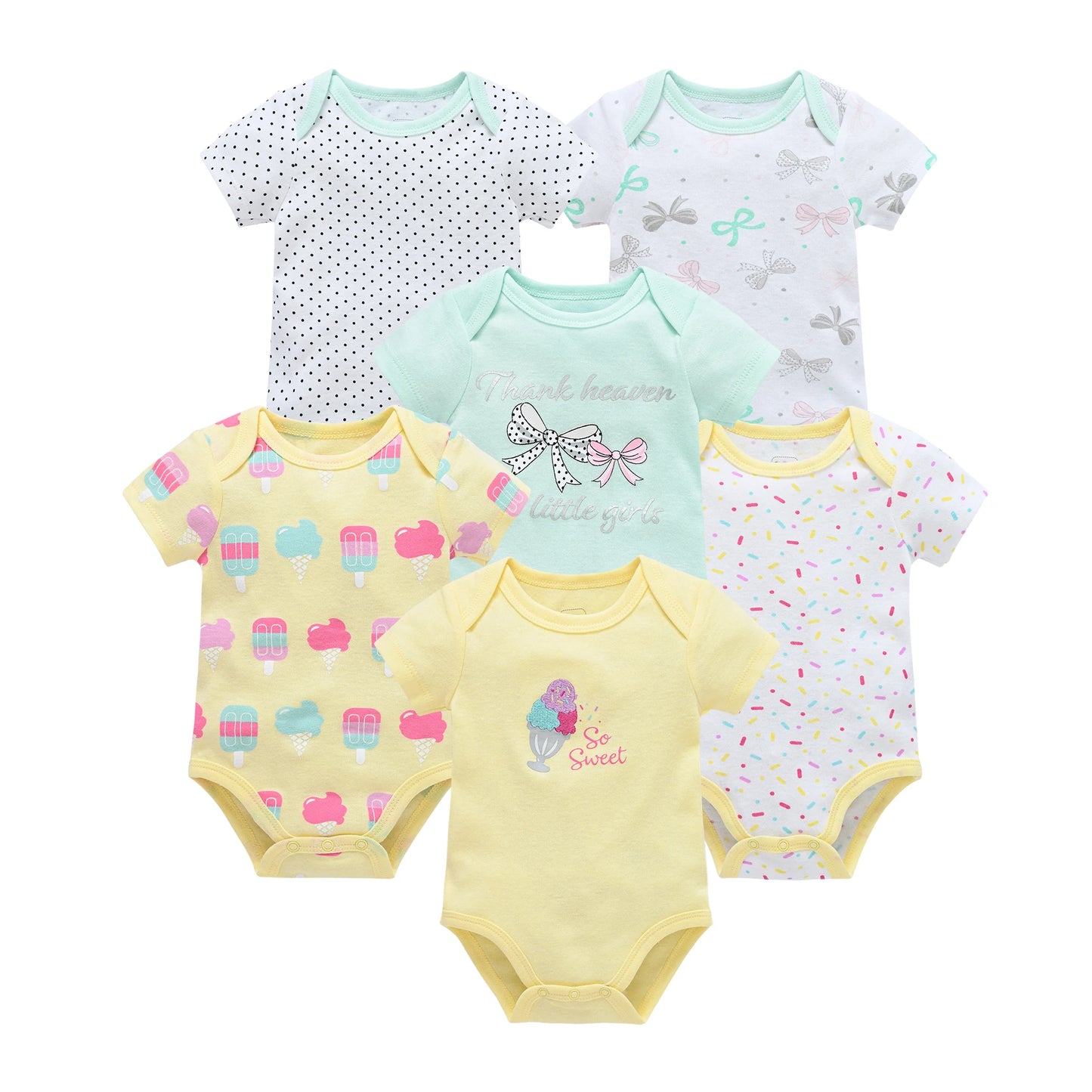 Nuvino CottonEase™ – Kurzarm-Bodys 0–12 Monate