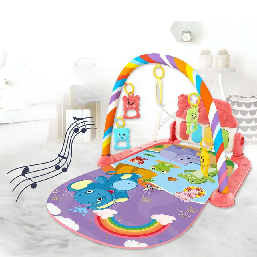 Baby Music Rack Play Mat Kids Piano Keyboard Carpet Gym Crawling Activity Baby Rug Early Educational Toy for Infant Gift