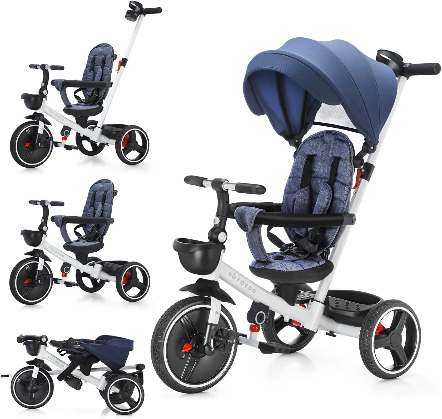 Nuvino FlexiBike™ – 5-in-1 Kinder-Dreirad mit Liegefunktion